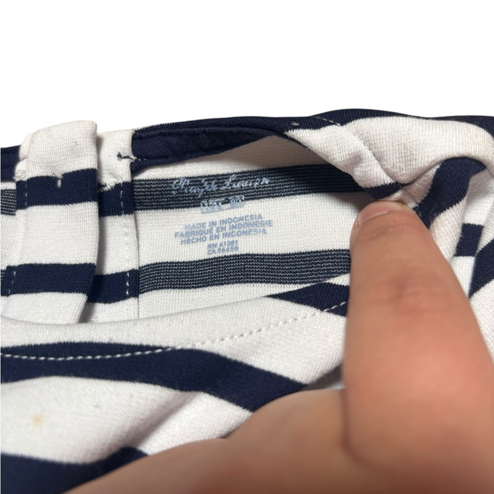Ralph Lauren Baby Girls French Navy Striped Fit & Flare Dress 12M - Picture 5 of 5